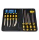 BUTCHERS KNIFE SET 8 KNIVES 11PC YEL
